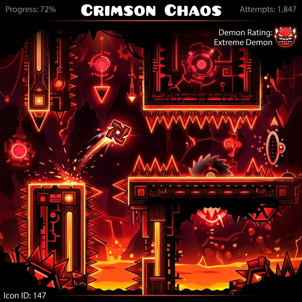 Demon Levels in Geometry Dash
